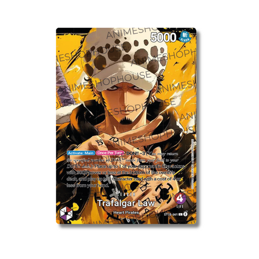 Custom Leader Holo High Quality [Trafalgar Law] [Red/Purple][10]