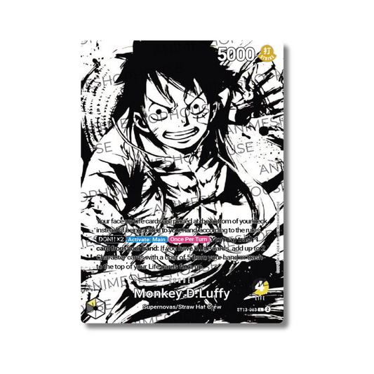 Custom Leader Holo High Quality [Monkey D. Luffy] [Black/Yellow][6]