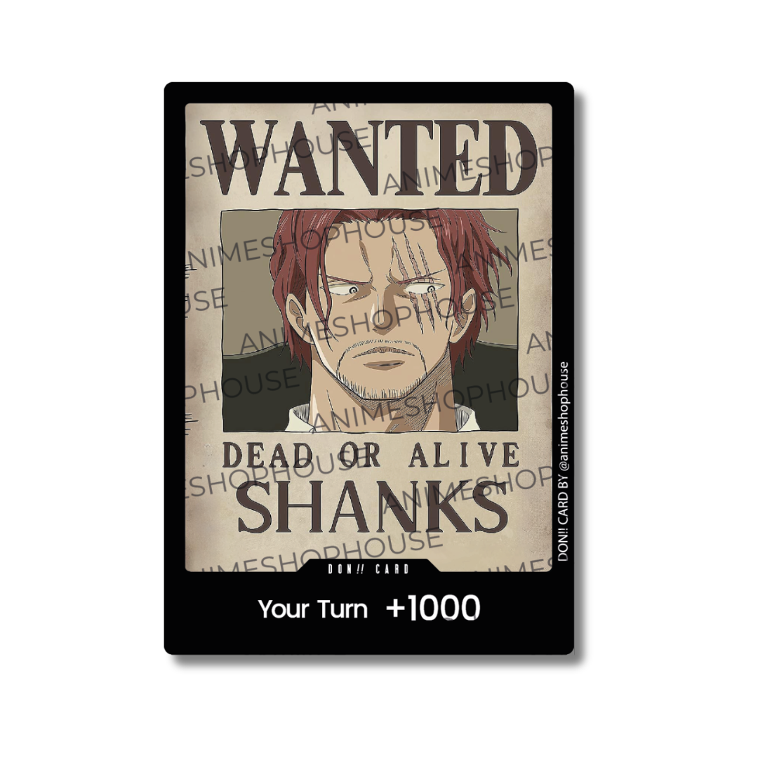 Don!! Custom Holo High Quality [Wanted Shanks]