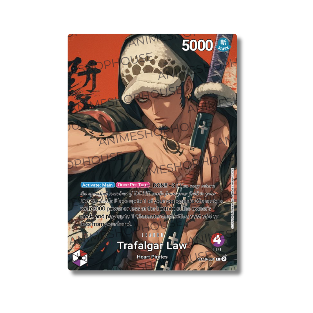 Custom Leader Holo High Quality [Trafalgar Law] [Red/Purple][4]