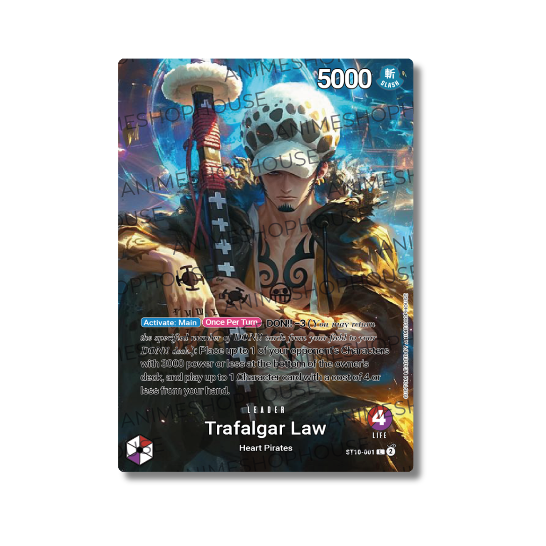 Custom Leader Holo High Quality [Trafalgar Law] [Red/Purple][5]