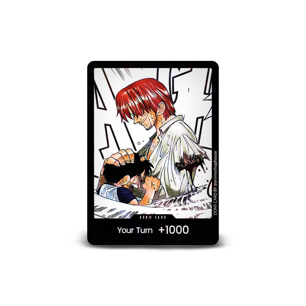 [Leader + Don!! Set] 1x ST01-001 - Luffy in Lacrime (V.1) + 10x D001 - Il Sacrificio di Shanks (V.1)