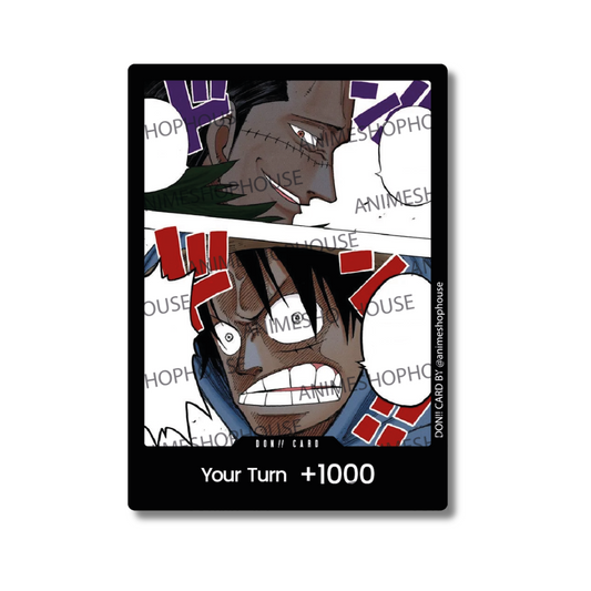 Don!! Custom Holo High Quality [Crocodile & Luffy Faces]