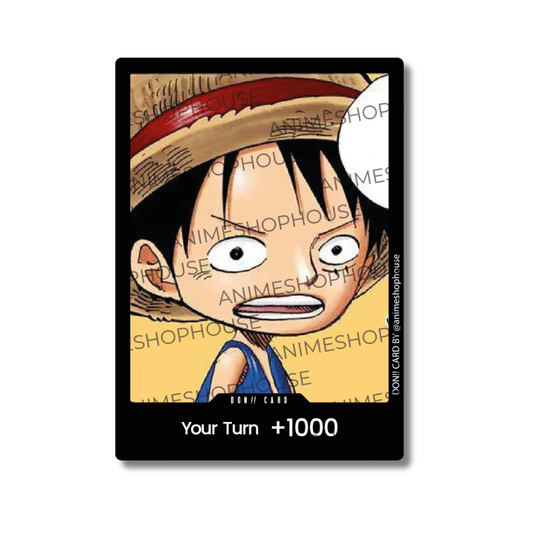 Don!! Custom Holo High Quality [Mini Luffy Face][Sabaody Archipelago]