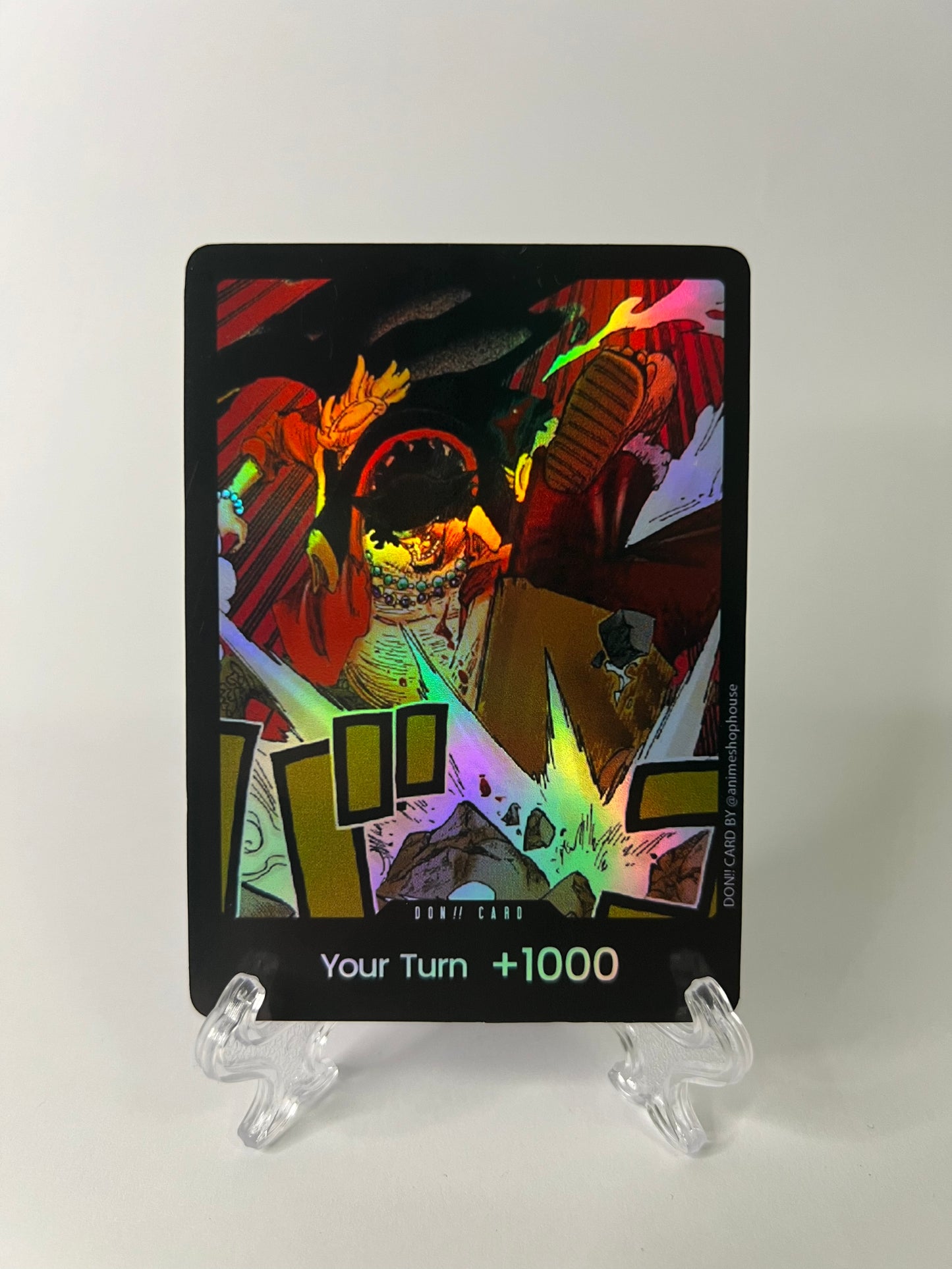 Don!! Custom Holo High Quality [Blackbeard Punches Luffy]