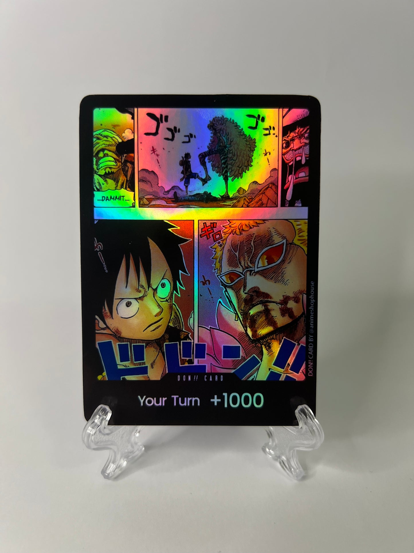 Don!! Custom Holo High Quality [Doflamingo vs Luffy]