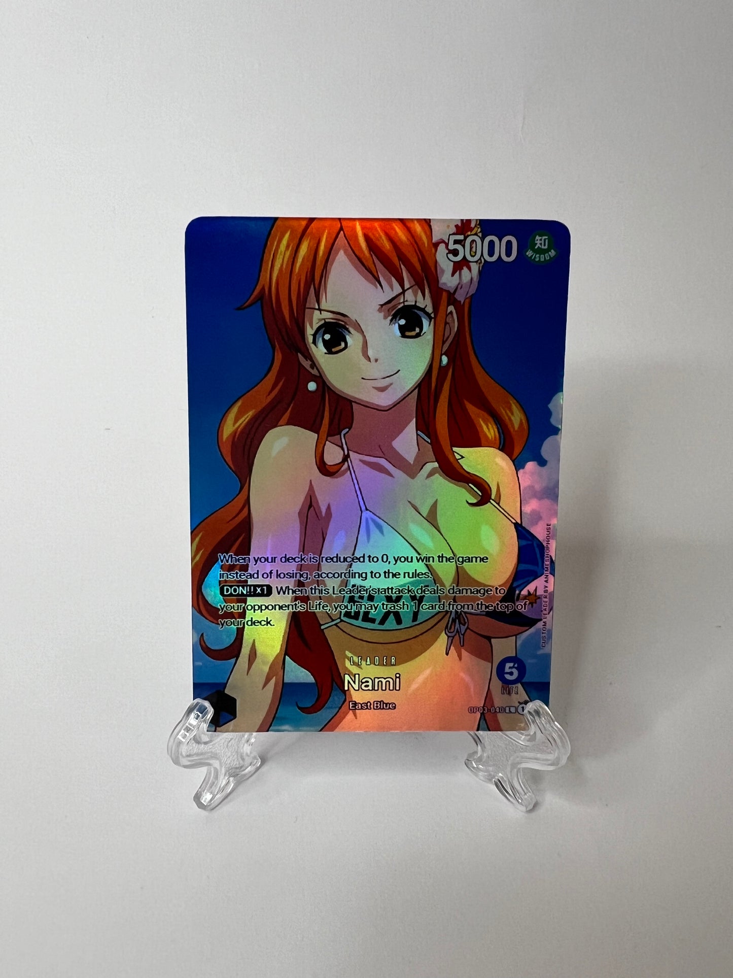 Custom Leader Holo High Quality [Nami] [Blue] [7]