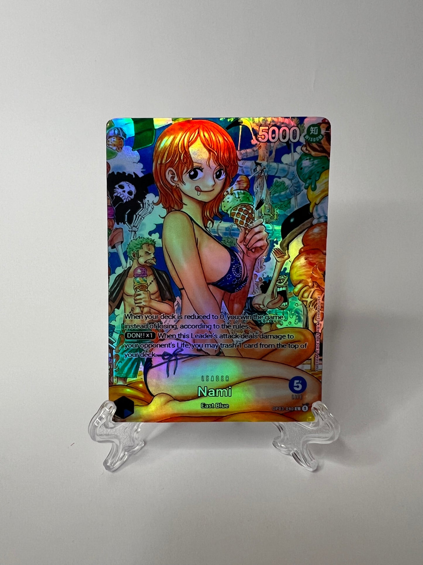 Custom Leader Holo High Quality [Nami] [Blue] [5]